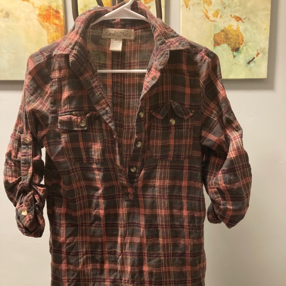 LOVE NOTES | Love Notes Plaid Women’s Shirt